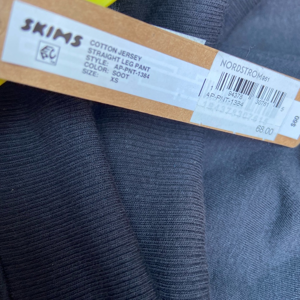 SKIMS straight leg pant jersey soot Xs - Picture 4 of 4